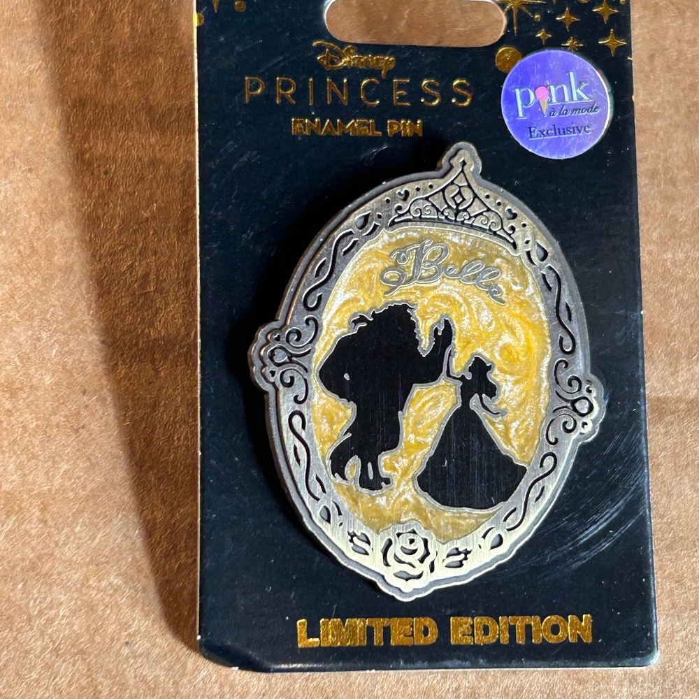 Pink a la Mode Beauty and the Beast Antique Princess Locket Belle Pin #1